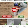 thumbnail image 4 of Office Chair Mat for Hardwood & Tile Floor,Boho Mandala Floral 36"x48" Computer Chair Mat for Rolling Chairs Carpet, Under Desk Non Slip Gaming Rug, Low-Pile Rubber Backing Large Protector Mat, 4 of 6