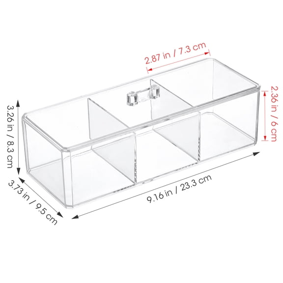 GAXIRE Reusable Plastic Tea Bag Organizer for Office Coffee Station, Kitchen and Desk, 9.2x3.7in Holder for Easy Storage