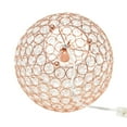 thumbnail image 2 of Lampe de table Elegant Designs à paillettes boule de cristal de 10 pouces, 2 of 9