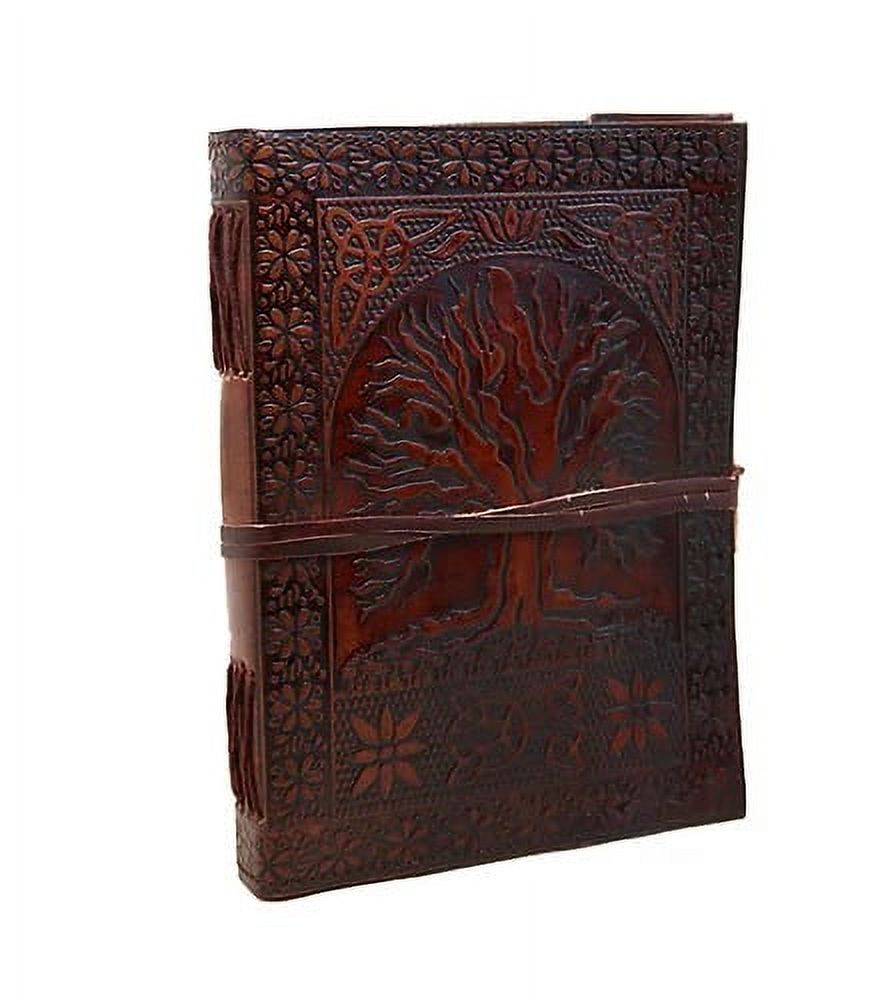 Jaald Leather Journal Tree of Life Blank Notebook Travel Diary Sketchbook Christmas Gifts for Artists Handmade Writing Pad Book of Shadows