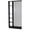 Black + Particle Board + Modern+5, variant on YONGKANG Freestanding White Room Divider with Storage Shelves Slatted Room Partition Bookcase Modern Decorative Privacy Screen Divider for Living Room Entryway Bedroom Home Office