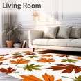 thumbnail image 2 of ODIKA 6'x9' Machine Washable Non-Slip Area Rug, Rustic Countryside Seasonal Welcome Entrance Covering High Traffic Rug, Orange, 601932, 2 of 7