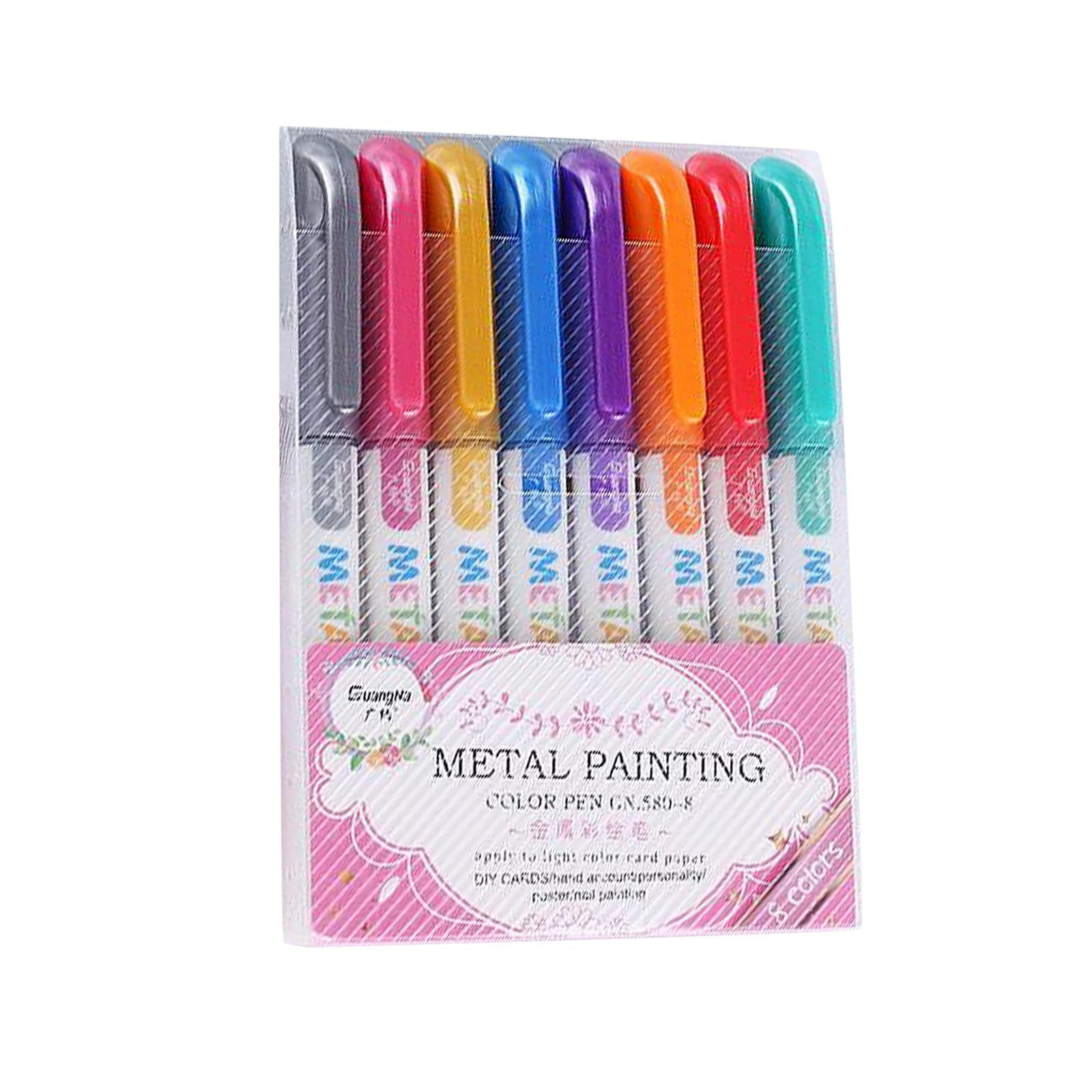 8/12/20x Metallic Markers, Assorted Color Water Proof Metallic Paint ...