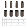 thumbnail image 4 of Uxcell Screw Thread Protectors End Caps Vinyl 50 Pcs 3mm Brown, 4 of 5