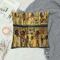 thumbnail image 2 of Orinice Egyptian Architecture Symbols Graphic Decorative Pillow Cover 20x20in, 2 of 5