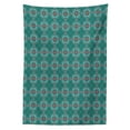 thumbnail image 3 of Ambesonne Floral Tablecloth Rectangular Table Cover, Traditional Spanish, 60"x90", Jade Green Pale Blue Red, 3 of 4