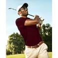 thumbnail image 5 of NY Threads Men's Golf Polo Shirt UPF 70+ Regular Fit Moisture Wicking Quick Dry Performance Short Sleeves Polo, X-Large, Maroon, 5 of 8