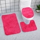 thumbnail image 5 of Juego de 3 alfombras de baño Kdkad, antideslizantes, de microfibra ultrasuave y absorbente, lavables a máquina, de felpa gruesa para suelo, bañera y ducha., 5 of 8