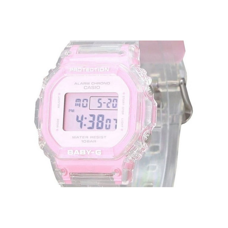 Casio Baby-G Digital Summer Jelly Transparent Pink Resin