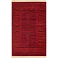 thumbnail image 1 of Unique Loom Tekke Over-Dyed Torkaman Area Rug 5' x 8' Rectangle Red/Black, 1 of 1