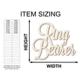 thumbnail image 2 of Unfinished Wood Ring Bearer Shape - Word Craft - up to 46" 30" / 1", 2 of 5