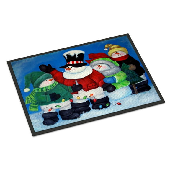 Carolines Treasures PJC1087JMAT The Light Brigade Snowman Door Mat Indoor Rug or Outdoor Welcome Mat 24x36 Doormat  36"L