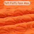 thumbnail image 5 of Fall Decorations Set of 2 Double-Sided Fall Pillow Covers 18" x 18", with 2 Different Looks, Orange Pumpkin & Leaf, Soft Plush Faux Fur Throw Pillow Covers for Home Decor, 5 of 13