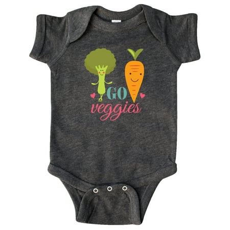 

Inktastic Vegan Go Veggies Vegetarian Gift Baby Boy or Baby Girl Bodysuit
