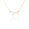 thumbnail image 1 of Ins Constellations Theme Friendship Necklace Rhinestone Comfortable Delicate with Display Card Pendant for Lover Festival Gifts Virgo gold, 1 of 6