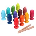 thumbnail image 1 of Juguete de madera Montessori 12 bolas con tazas, clasificación de colores, bolas de madera, juguetes, herramientas educativas sensoriales, juguete, 1 of 9