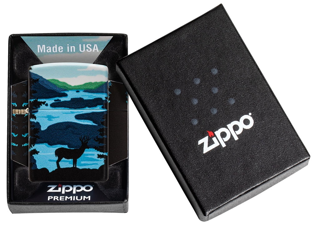 Zippo Deer Landscape 540 Color Design Pocket Lighter