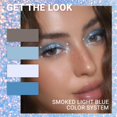 thumbnail image 5 of ZHAOCHENG Paleta de sombras de ojos con purpurina, 4 colores, azul marino, brillante, con destellos, azul brillante, resistente al agua, azul real, sombra de ojos azul brillante (04), 5 of 5