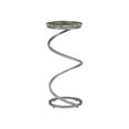 thumbnail image 6 of Nevin Modern Round Spiral Base Drink Table, Silver with Banded Agate Top, 6 of 10