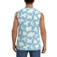 thumbnail image 4 of Goofa Cute Animals Printed Men's Sleeveless T-Shirt - Athletic Gym Workout Tank Top for Men - Moisture-Wicking, UPF 30+ Quick-Dry Muscle Tee-3X-Large, 4 of 8