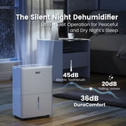 DuraComfort Dehumidifier for Basement, Large Room up to 1000 Sq.ft, 8 Pints Dehumidifiers for Home with Drain Hose