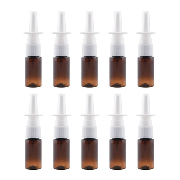 MERRYHAPY 10 Pcs Refillable Travel Bottles, Brown