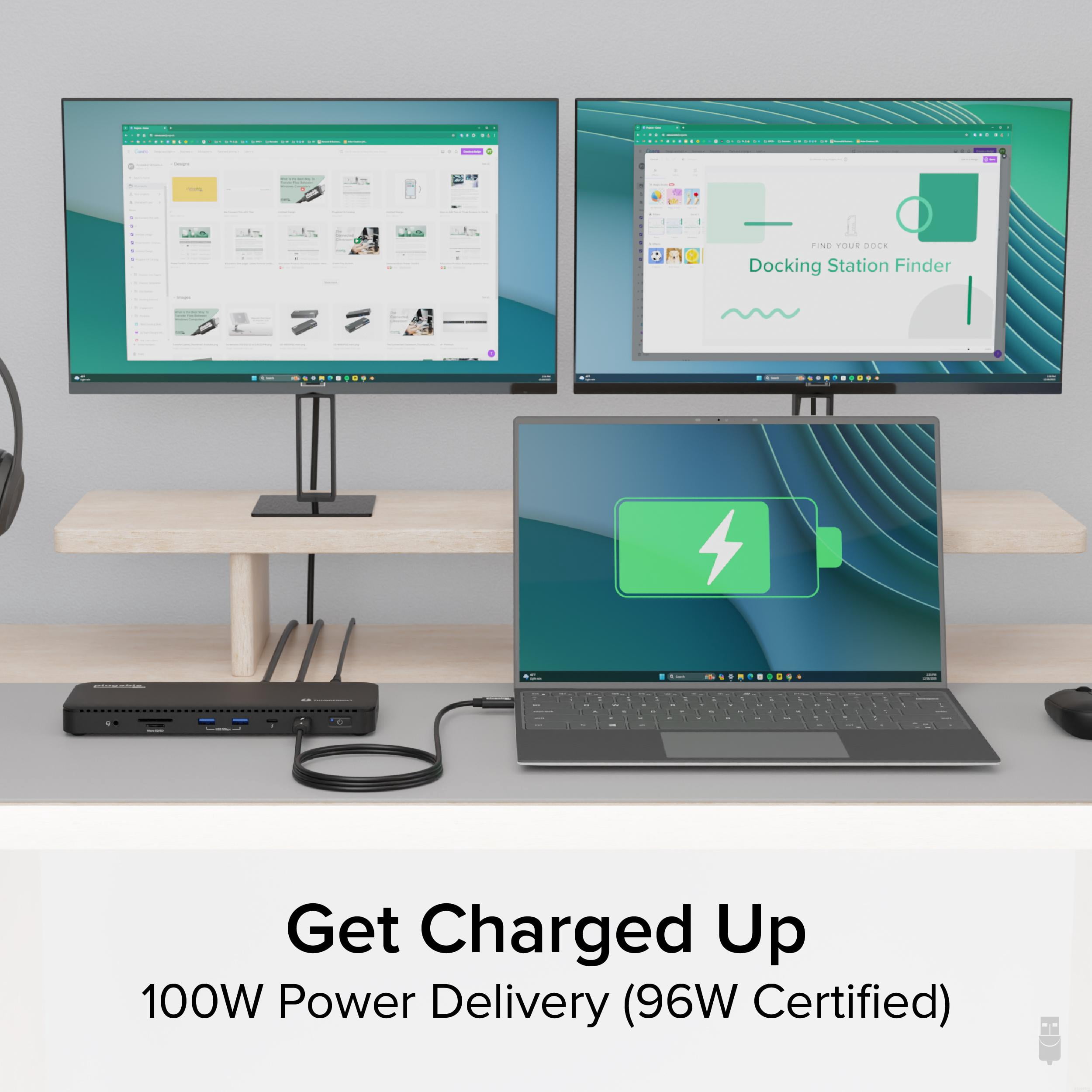 Plugable TBT4-UD5 USB Type-C Dual Display Laptop Docking Stations