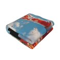 thumbnail image 3 of Throw Blanket for Couch Sofa and Bed, Tomato Field Bottle Soft Plush Throw Blanket, Fuzzy Cuteness Comfy Warm Washable Flannel Blanket Throws for All Season, 3 of 8