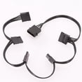 thumbnail image 3 of 4PCS Molex 4Pin IDE to 5 15Pin Hard Drive Power Supply Splitter Cable for DIY PC Sever 18AWG 4-Pin to 15-Pin Power, 3 of 6