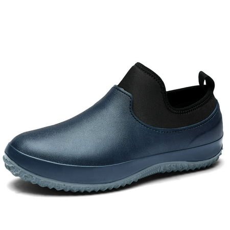 

Earlde Chef Shoes Safety Garden Shoes Kitchen Shoes Waterproof Non Slip Water Shoes Rain Boots for Men Women Work Clogs