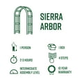 thumbnail image 7 of Vita 39"L xc 23"W x 81"H Sierra Embossed Vinyl Arbor, Brown, VA68106, 7 of 7