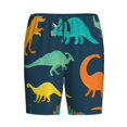 thumbnail image 4 of Naloa Hand Drawn Seamless Men's Short Pajama Pants, Lounge Comfort Shorts with Elasticized Waistband and Side Pockets - Medium, 4 of 9
