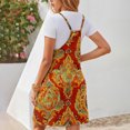 thumbnail image 3 of WILLBEST Vestidos Casuales Falda De Tirantes Estilo Vacaciones Con Estampado De Playa De Verano Para Mujer 2950, 3 of 3