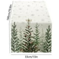 thumbnail image 3 of Cinvoph Christmas Table Runner Christmas Tree Table Runner Long Winter Christmas Xmas Holiday House Table Decoration 13"x71", 3 of 6