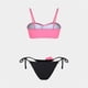 thumbnail image 5 of Conjunto de Bikini con cuello Halter para mujer, traje de baño de 3 piezas de Color liso con cobertura, ropa de playa Sexy para verano, 2024, 5 of 5