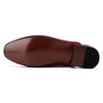 thumbnail image 3 of Mens Mules Velvet Slippers Slip-On Loafers for Men Casual Open Backless Sandals, Red/131, 9 US, 3 of 5