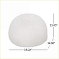 thumbnail image 2 of Mandana 3 Foot Round Faux Fur Bean Bag Chair for Adults | White | Round, 2 of 5