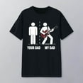 thumbnail image 2 of XIAOCHA Men's Funny Rock Guitar Printed T-Shirt Casual Short Sleeve Crew Neck Tee, 2 of 4