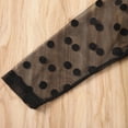 thumbnail image 5 of Qiylii Baby Girls Long Sleeve Romper, O-Collar Velvet Solid Color Bodysuit,Black 0-18M, 5 of 8
