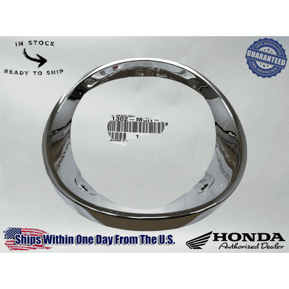 Honda OEM Headlight Rim Trim Ring Many VTX Models 61302-MCH-670