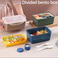 thumbnail image 3 of Wamans Bento Lunch Box for Adults Portable Separated Lunch Box Can Be Heated Lunch Box Sandwich Box Sealed Fruit Fresh Lunch Box Clearance Items, 3 of 8