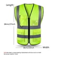 thumbnail image 4 of Safety High Visibility Vest Adjustable Security Vests Traffic Night Outdoor For Running Cycling Sports ,Wear Resistant, 4 of 6