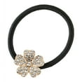 thumbnail image 2 of Cuerda de cabellero Elástica Cinta de Cabello Floral con Diamnates Artificiales Porta Cola para Mujer dorado Salvador Gomas para el cabello Cuerda Goma elástica, 2 of 10
