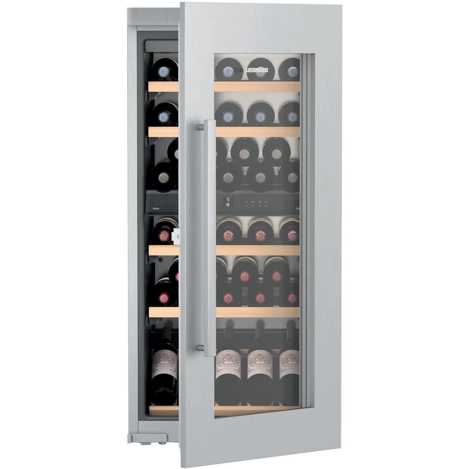 Liebherr Hw-4800 24" Wide 48 Bottle Capacity Built-In Wine Cooler - Stainless Steel