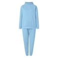 thumbnail image 6 of vigerkar Two Piece Sets for Women Fall Outfits Sweatsuit Sweat Sets Casual Matching Set Travel Tracksuit (Sky Blue, 3XL), 6 of 7