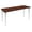 Cherry / Chrome, variant on Romig Arco 42 x 24 in. Training Seminar Table- Cherry Top, Chrome Tapered Legs