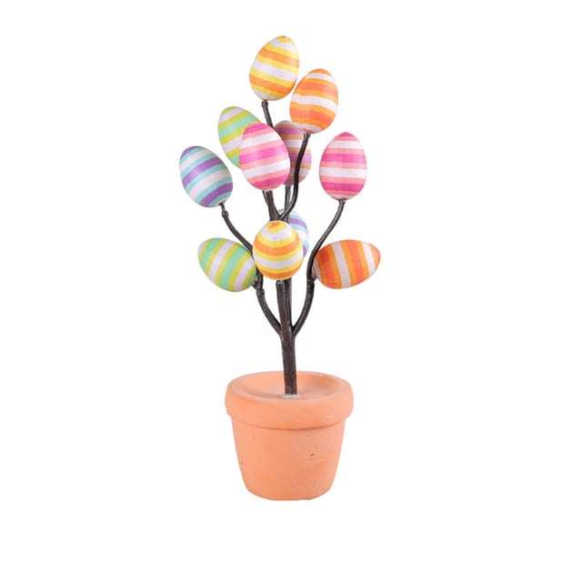 Easter Eggs Pot Spots Eggs Flower Pot Outdoor Courtyard Easter Decoration