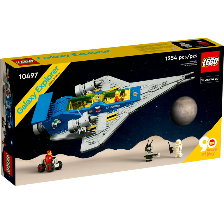 LEGO Icons Galaxy Explorer 10497 90th Anniversary Collectible Edition Model  Spaceship, Space Building Set with Astronaut Figures, Gift Idea 