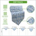 thumbnail image 5 of Blue Stripes Table Runner Linen Burlap Table Runner 72 Inches Long Striped Modern Art Farmhouse Dresser Scarves for Kitchen Island Coffee Dining Room Party Wedding Banquet Holiday Decoration 18"x72", 5 of 8