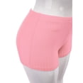 thumbnail image 4 of FashionMille Women's Casual Ribbed Solid Slim Biker Yoga Workout Short Leggings, 4 of 5